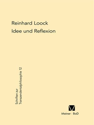 cover image of Idee und Reflexion bei Kant